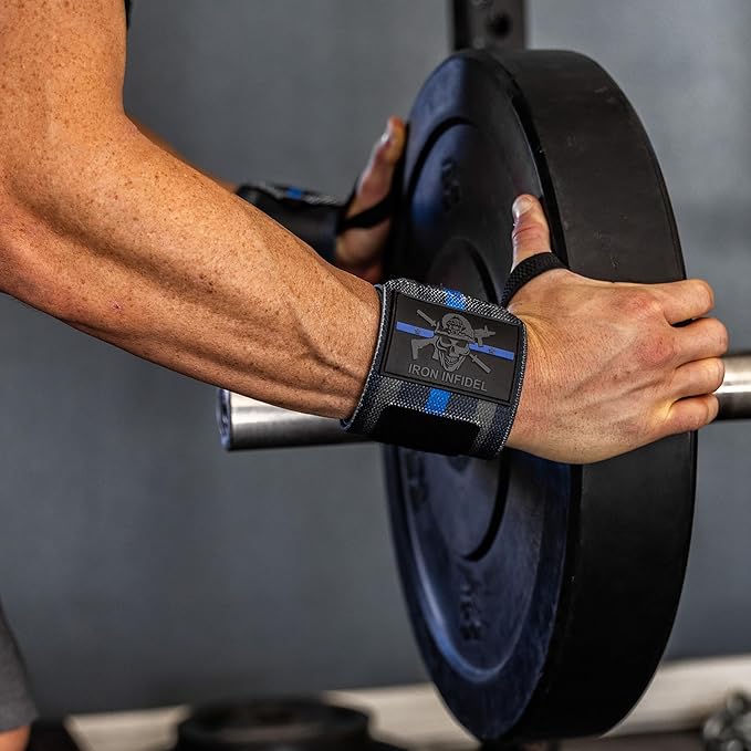 Iron Infidel Wrist Wraps for Weightlifting - 18" and 24" Heavy Duty Support for Working Out, Gym