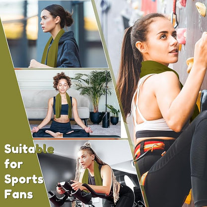 Honoson Cooling Towel Bulk - Neck & Face Cool Chilly Towels Microfiber Breathable Sport Sweat Rag