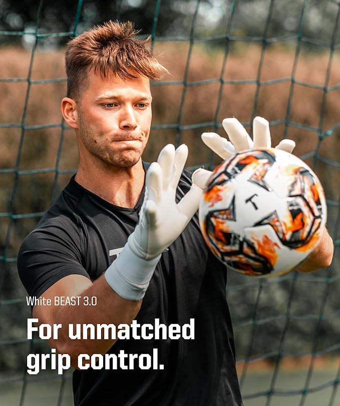 T1TAN Beast Goalkeeper Gloves - Without Finger Protection - Soccer Goalie Gloves Adult
