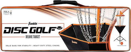 Franklin Sports Disc Golf Baskets - Portable Disc Golf Target with Chains Included - Disc Golf
