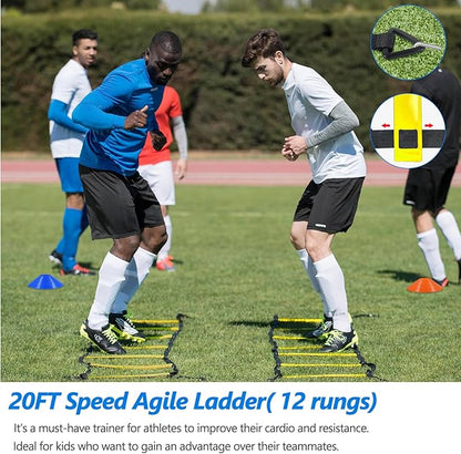 Soccer Agility Training Poles Equipment |Adjustable Soccer Equipment for Training Includes 6