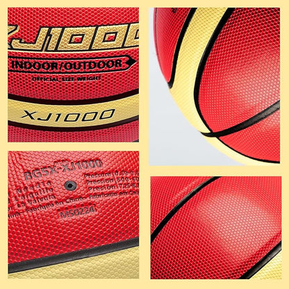 Training Soft Touch Rubber and Faux Leather Fighting Basketball, High Bounce Indoor Outdoor
