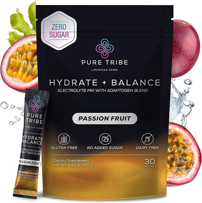 Electrolytes Powder Packets - Sugar Free Hydration Powder Drink Mix Loaded with 6 B Vitamins &