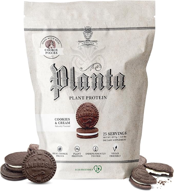 Ambrosia Planta - Premium Plant-Based Protein | Vegan & Keto Friendly | Gourmet Flavors with No