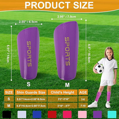 Shin Guards Soccer Kids 2025 Version High-Density Foam Soccer Shin Guard with Sleeves Shin