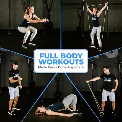 Pull Up Assistance Resistance Bands - Long Loop Power Bands for Men and Women - Strength Power