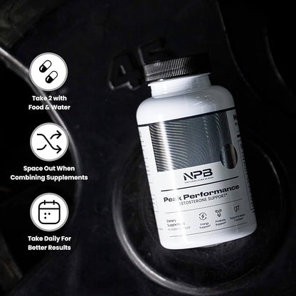 Nature's Pure Blend Peak Performance ??Testosterone Supplement for Men with D-Aspartic Acid
