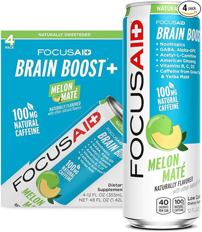 LIFEAID Energy Blend Nootropics Drink for Brain Fuel AlphaGPC GABA BComplex Yerba Mate Green Tea