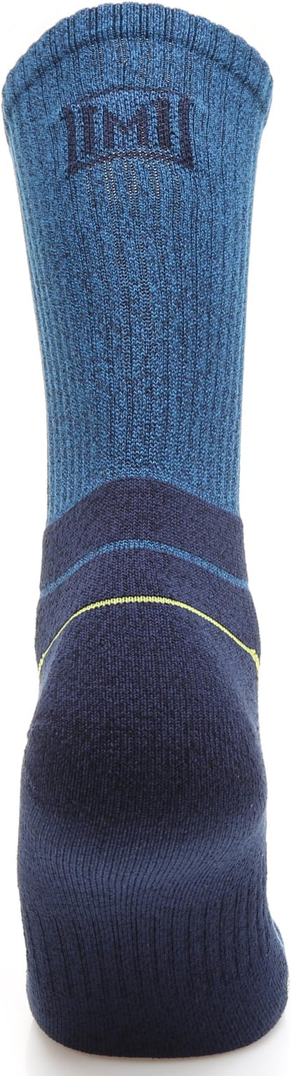 MIRMARU Men's 5 Pairs Hiking Outdoor Trail Running Trekking Moisture Wicking Cushion Crew Socks
