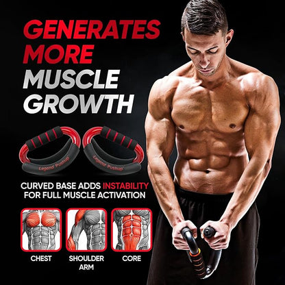 Legend Pushup ??Advanced Push-Up Bars to Eliminate Wrist Pain, Generate More Muscle Growth, Deliver