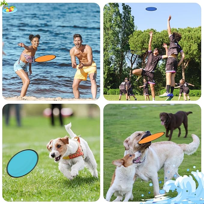 20PCS Foldable Flying Disc Fans with Bags, 9.8'' DIY Handheld Black Egde Fabric Folding Fan for
