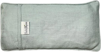 Organic Linen Eye Pillow - Lavender & Flaxseed for Relaxation, Yoga, Stress Relief - Microwavable