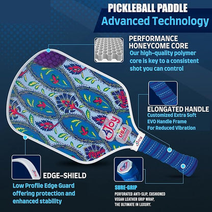 4Joy Pickleball Paddle Premio Series - Thermoformed Premium T700 Carbon Fiber Pickleball Paddless