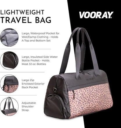 Vooray 25L Trainer Duffel Bag ??Lightweight Travel Duffel for Women and Men with Shoe Pocket
