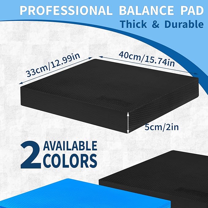 Professional Foam Balance Pad, Large Balance Pads for Physical Therapy, Foam Balance Board for