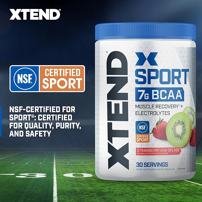 XTEND Sport BCAA Powder Strawberry Kiwi Splash - Electrolyte Powder for Recovery & Hydration with