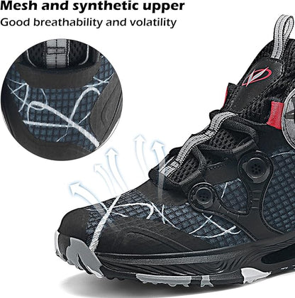 VITUOFLY Kids Basketball Shoes Boys Air Cushion Sneakers Girls Mid Top School Hoops Shoes Non-Slip