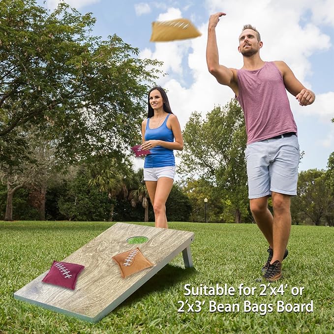 GSE Games & Sports Expert Set of 8 Premium Weather Resistant Cornhole Bags. Regulation Size and