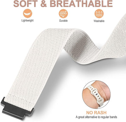 Elastic Nylon Watchband Compatible with Garmin Forerunner 235/220/230/620/630/735XT,Soft Adjustable