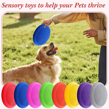 Libima 8 Pcs Wiggle Seat Inflated Wobble Cushion Sensory Seat Flexible Balance Board Balance Disc