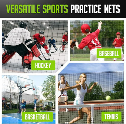 Golf Net, 10x20ft Golf Practice Net with Carry Bag, Double Finished Seam, Durable and Portable