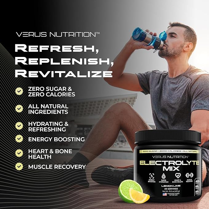 Electrolytes Powder No Sugar- Zero Calorie Hydration Powder | Sugar Free Electrolytes for Fasting