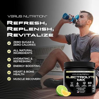 Electrolytes Powder No Sugar- Zero Calorie Hydration Powder | Sugar Free Electrolytes for Fasting