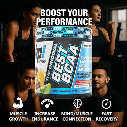 BPI Sports Best BCAA Powder - Muscle Recovery Support - Branched Chain Amino Acids | Building