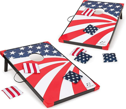 EastPoint Sports Cornhole Game Set Bean Bag Toss MDF - 2' W x 3' L - Built-In Storage, Convenient