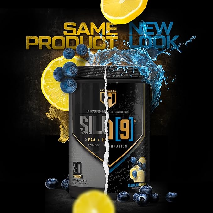 HOSSTILE SILO[9] Essential Amino Acids, EAA & BCAA Powder, Electrolyte Hydration Support, Enhance