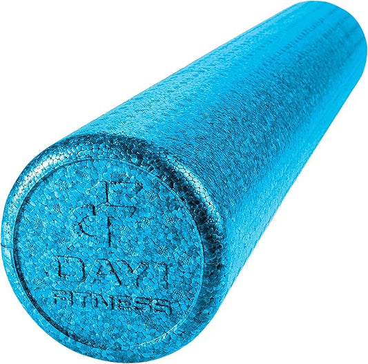 High-Density Round Foam Rollers - 4 Size and 8 Color Options - Massage Rollers for Stretching, Deep