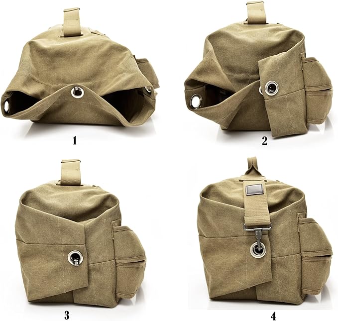 Large Capacity Travel Climbing Bag Tactical Military Duffel Bag Top Load Double Strap Canvas