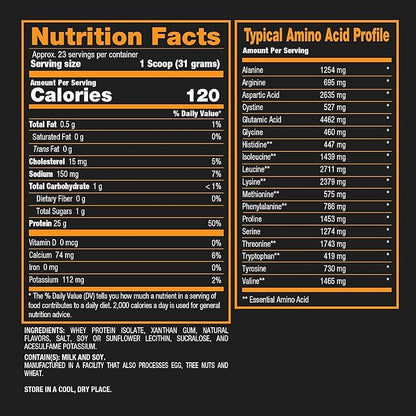 BPI Sports ISO HD Isolate Protein Powder ??100% Whey Isolate, Protein Powder for Muscle Gain