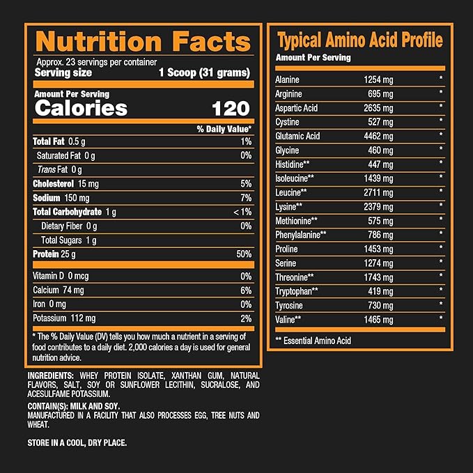 BPI Sports ISO HD Isolate Protein Powder ??100% Whey Isolate, Protein Powder for Muscle Gain