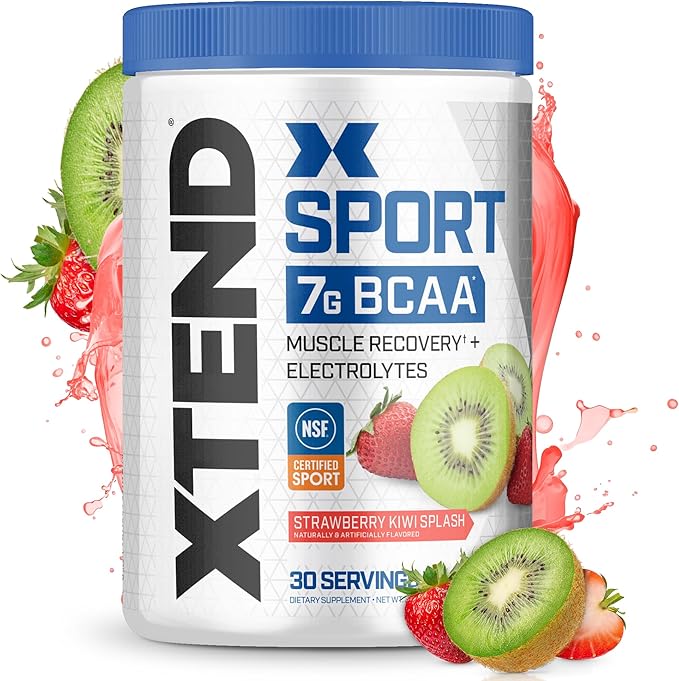 XTEND Sport BCAA Powder Strawberry Kiwi Splash - Electrolyte Powder for Recovery & Hydration with