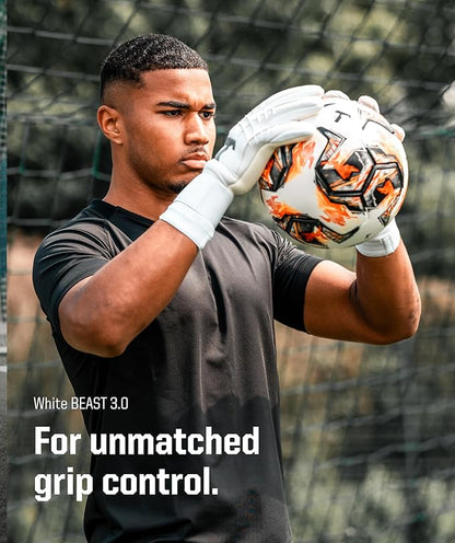 T1TAN Beast Goalkeeper Gloves - with Finger Protection - Soccer Goalie Gloves Adult - Professional