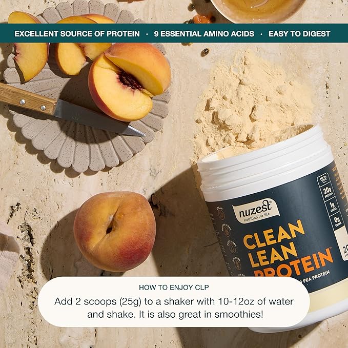 Nuzest - Pea Protein Powder - Clean Lean Protein, Premium Vegan Plant Based, Dairy Free, Gluten