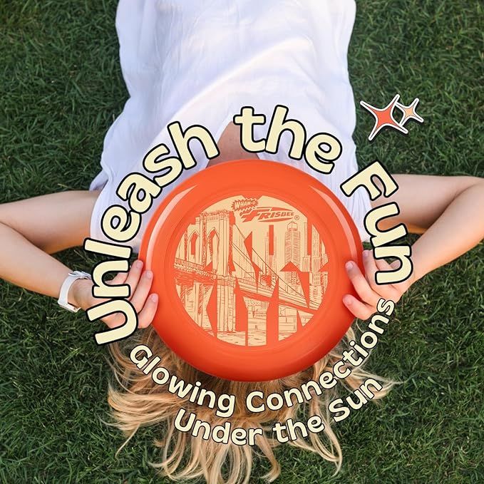 Wham-O Frisbee Cool Flyer Flying Disc, 9.95 Inch Sports Disc Lightweight Durable for Outdoor Beach