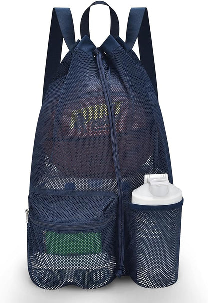 Mildbeer Large Drawstring Backpack for Men Women Athletic Gym Sports Workout Beach Swimming