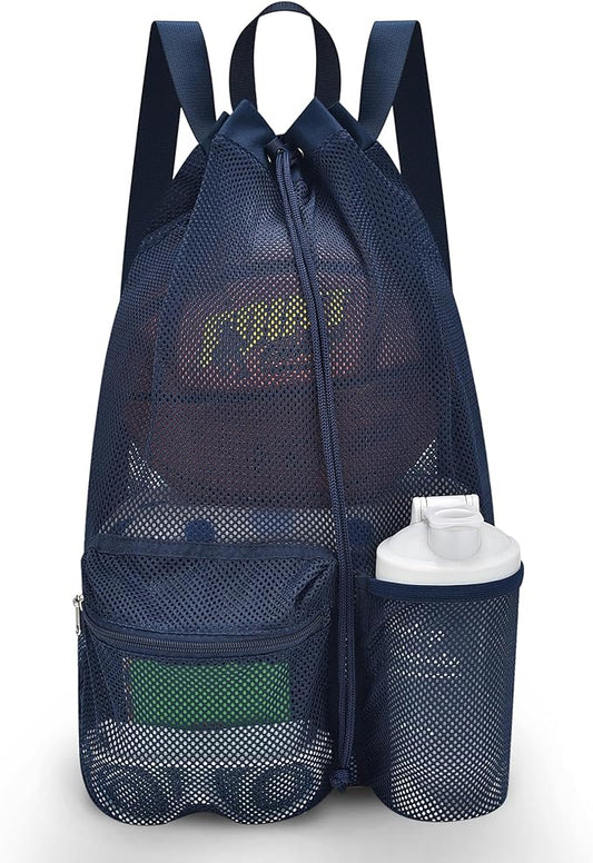 Mildbeer Large Drawstring Backpack for Men Women Athletic Gym Sports Workout Beach Swimming