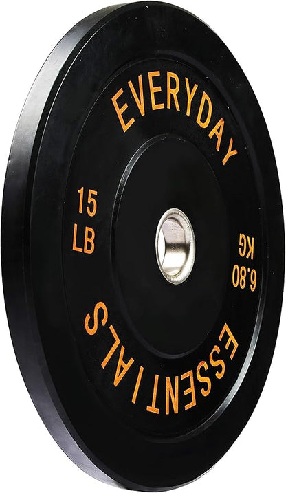 2-Inch Olympic Bumper Plates, Perfect Weight Plates for Weightlifting and Strength Training