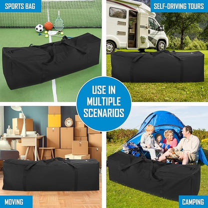 Sports Duffle Bag 52IN Extra Large Travel Duffel Luggage Bag with Upgrade 2-way Lockable Zippers