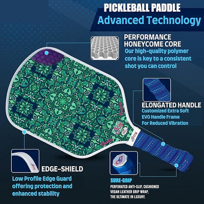 4Joy Pickleball Paddle Premio Series - Thermoformed Premium T700 Carbon Fiber Pickleball Paddless