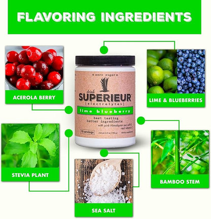 Superieur Electrolytes?“Plant Based Electrolyte Supplement w/Sea Minerals for Hydration &