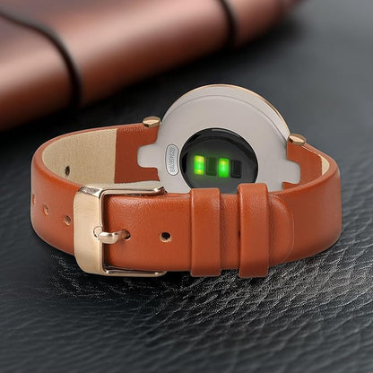 kwmobile Real Leather Watch Strap Compatible with Garmin Lily Sport - Fitness Tracker Replacement