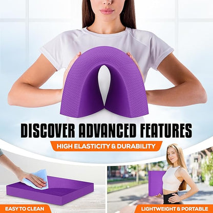 Yes4All Upgraded Size Foam Pad for Exercise, Nonslip Foam Balance Pad Physical Therapy, Yoga &