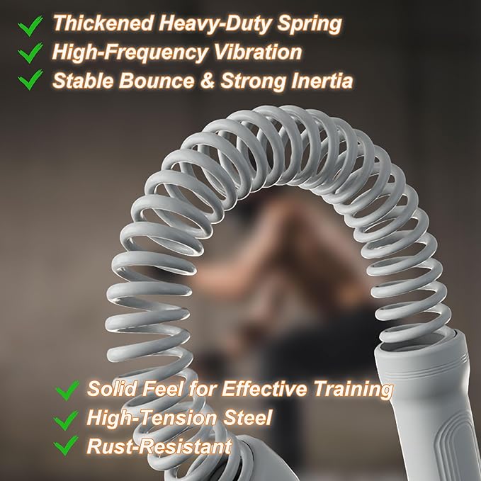 Ropeless Battle Ropes for Home Gym-Cordless Training Rope Fitness Equipment for Men &