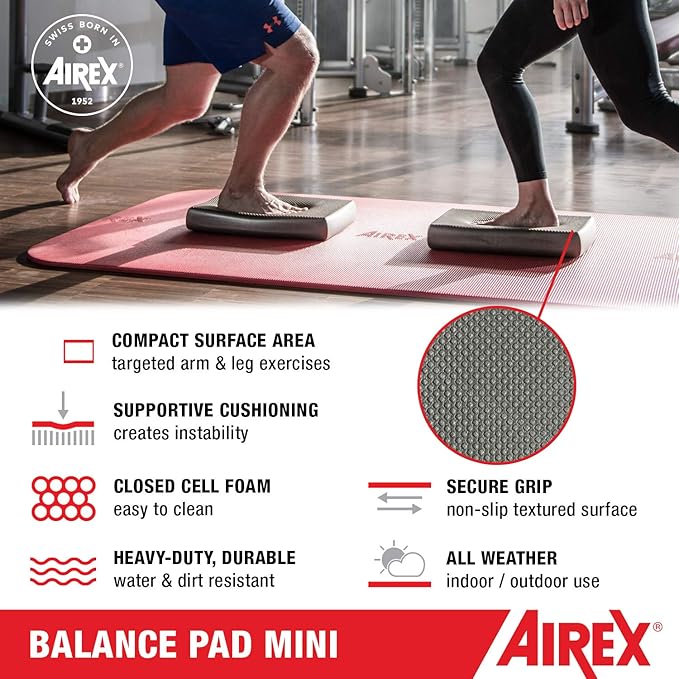 AIREX Balance Pad ??Stability Trainer for Balance, Stretching, Physical Therapy, Exercise
