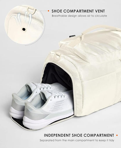 Gym Bag for Women Workout Gym Backpack with Shoe Compartment Sports Duffel Bag Multiple Pockets 30L