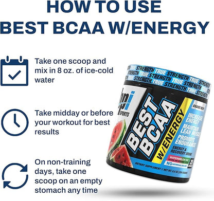 BPI Sports Best BCAA Powder - Muscle Recovery Support - Branched Chain Amino Acids Supplement |